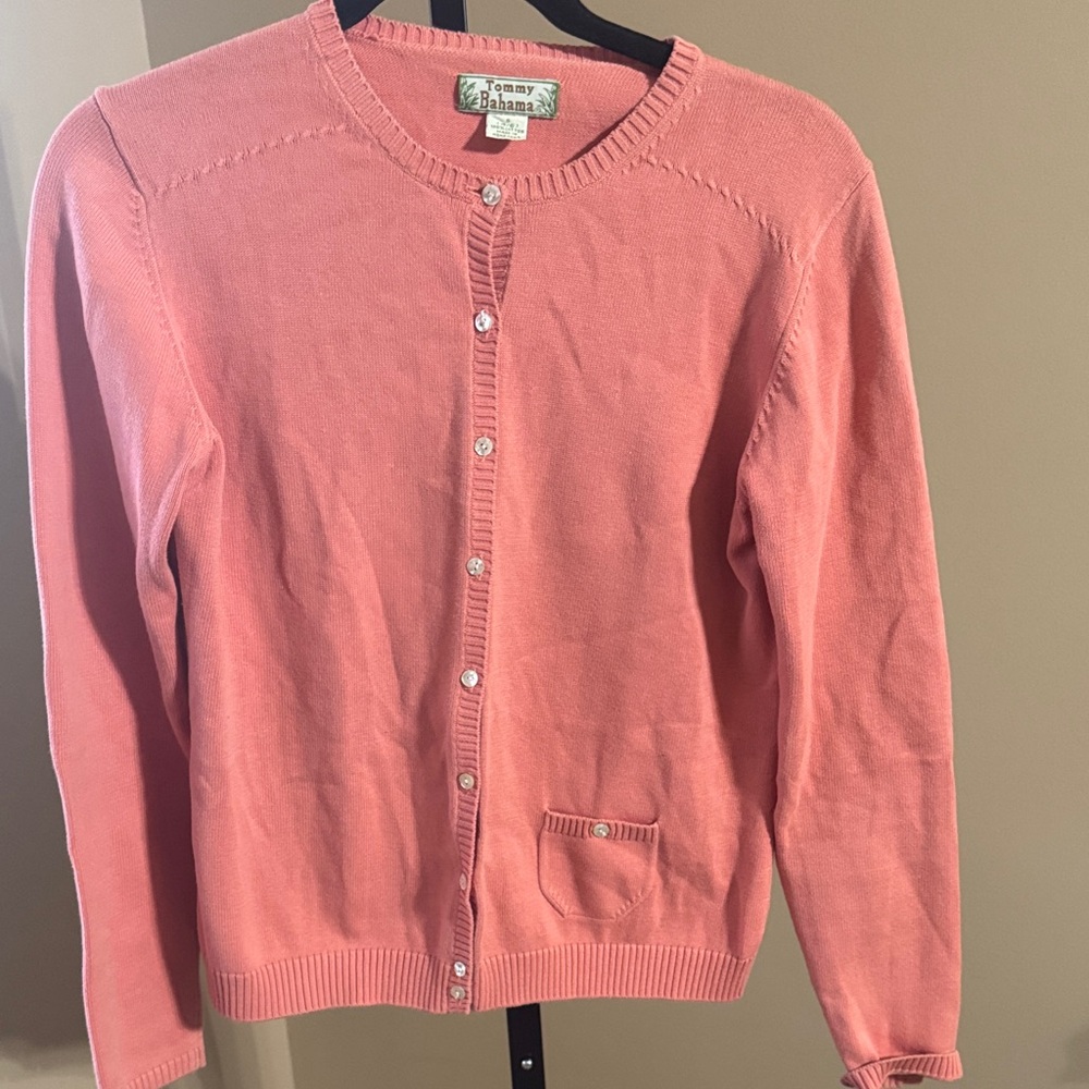 Tommy Bahama Coral Button-Up Women's‎ Cardigan